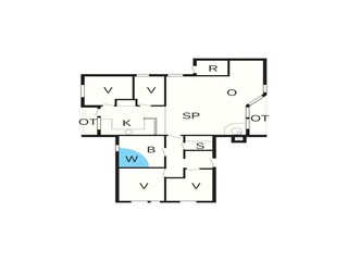 Ferienhaus Blåvand Grundriss 2