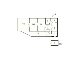 Maison de vacances Ørslevkloster Plan d'étage 42