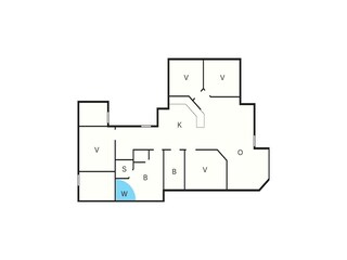Vakantiehuis Houstrup Grondplan 24