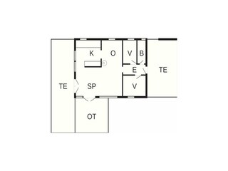 Vakantiehuis Rønde Grondplan 41