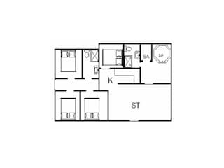 Ferienhaus Houstrup Grundriss 55