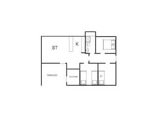 Vakantiehuis Blåvand Grondplan 11