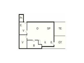 Vakantiehuis Bork Havn Grondplan 55