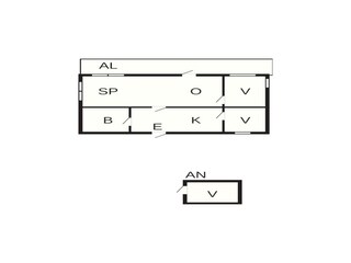 Vakantiehuis Ellös Grondplan 28