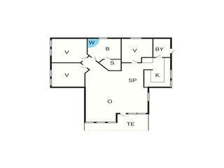 Vakantiehuis Bjerge Strand Grondplan 19