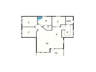Vakantiehuis Bjerge Strand Grondplan 6