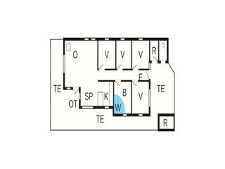 Vakantiehuis Klegod Grondplan 26