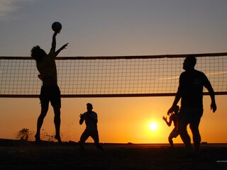 Beachvolleyballplatz - 300 Meter