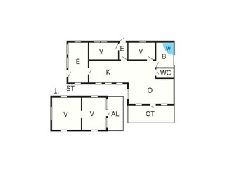 Maison de vacances Flovt Strand Plan d'étage 23