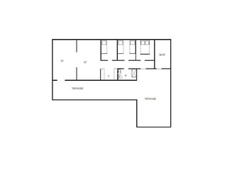 Vakantiehuis Fanø Bad Grondplan 46