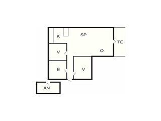 Vakantiehuis Vejlby Grondplan 8