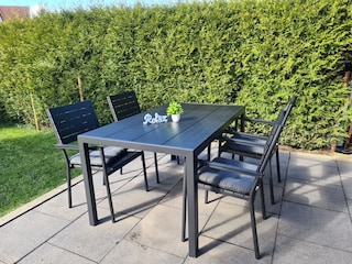 Terrasse, Gartenmöbel, Steingrill