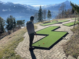 Mini Golf auf der Anlage