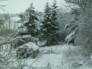Wunderbare Ausblicke aus dem Wintergarten
