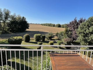 Blick vom Balkon