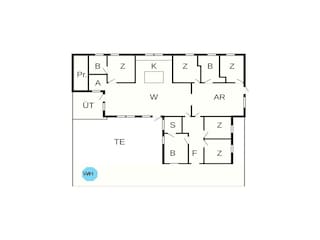 Vakantiehuis Blåvand Grondplan 71