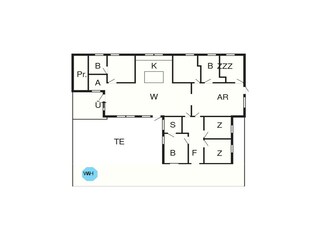 Casa per le vacanze Blåvand Pianta del piano 2