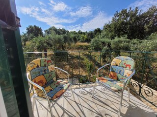 Balkon am kleinen Schlafzimmer