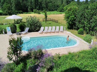 Casa de vacaciones Saint-Aubin-de-Nabirat Grabación al aire libre 9