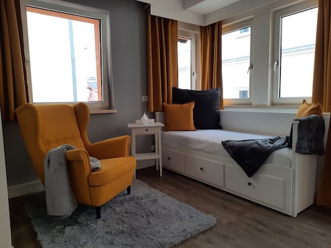 Ferienwohnung im Zentrum mit Balkon und Parkplatz