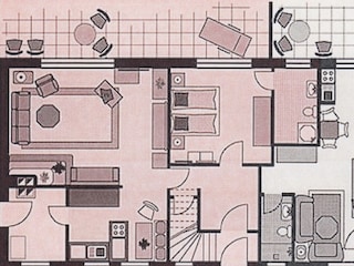 Grundriss Wohnung  (farbig unterlegt)