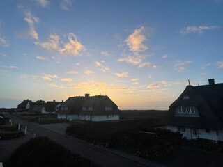 Blick vom Balkon in Richtung Meer