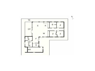 Vakantiehuis Gjellerodde Grondplan 6