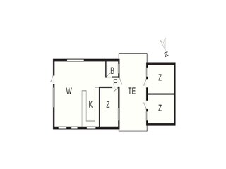 Vakantiehuis Virksund Grondplan 8