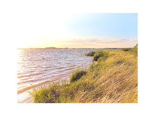 Aussicht vom Grundstück am Wasser