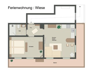 Appartamento per vacanze Reichersbeuern Pianta del piano 22