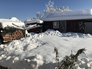 Unser Garten im Winter