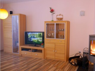Living room cabinets and televisions