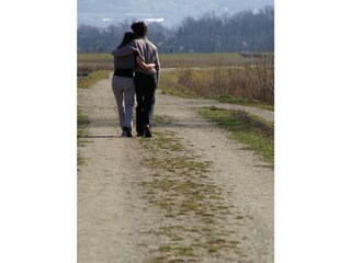 The surrounding area is ideal for walks.