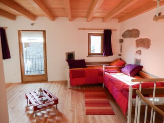 Schlafzimmer mit 2 Einzelbetten