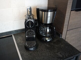 Kaffeemaschinen im Apartment vom Zirmhof.