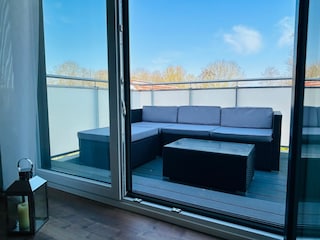 Balkon mit Loungemöbeln