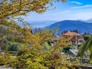 Sicht auf den See und die Berge
