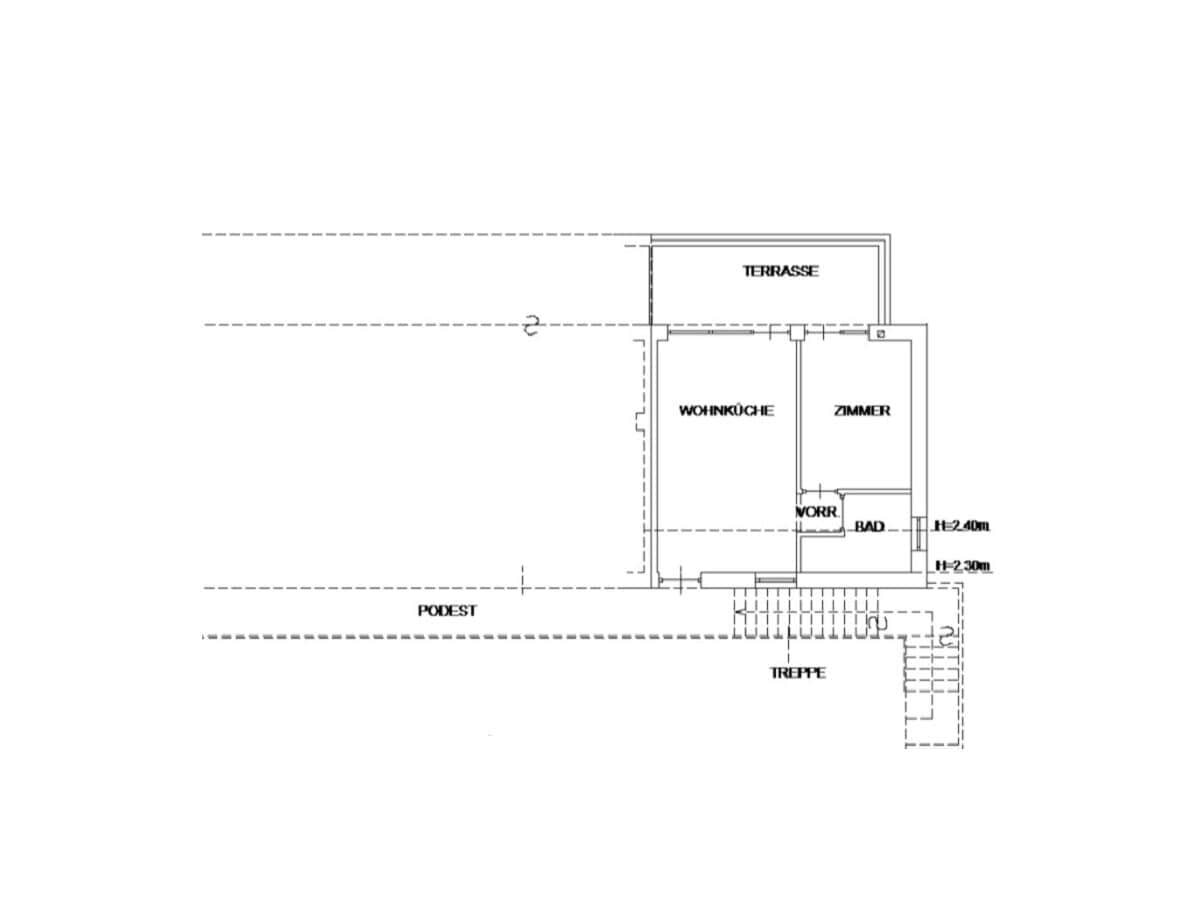 Grundriss der Wohnung