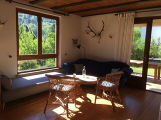 Sofaecke im Wohn-Esszimmer