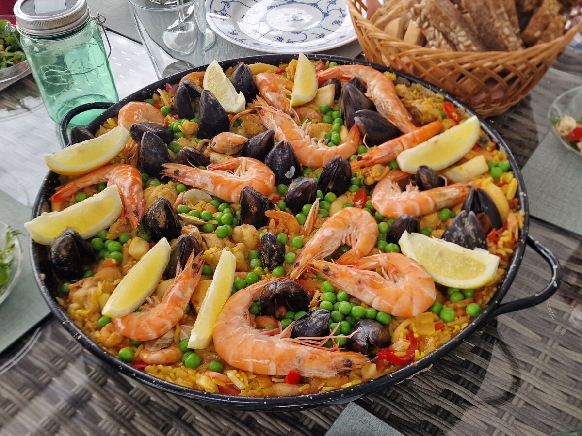 Selbstgemachte Paella