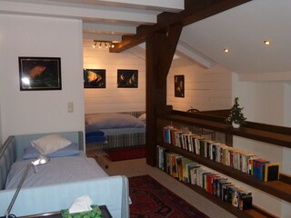 Betten auf der Gallerie