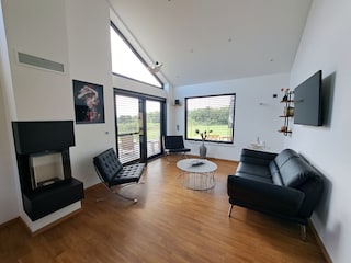 Wohnbereich mit Kamin