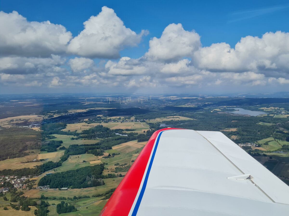 Aus dem Flugzeug