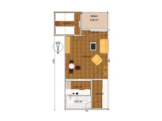 Ferienwohnung Westerland Grundriss 16