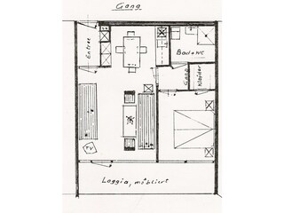 Vakantieappartement De Koog Grondplan 26