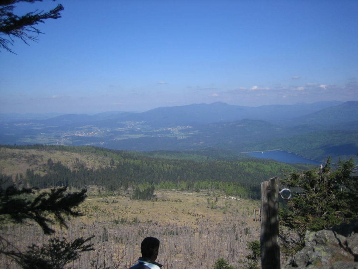 Blick vom kleinen Rachel zum Stausee