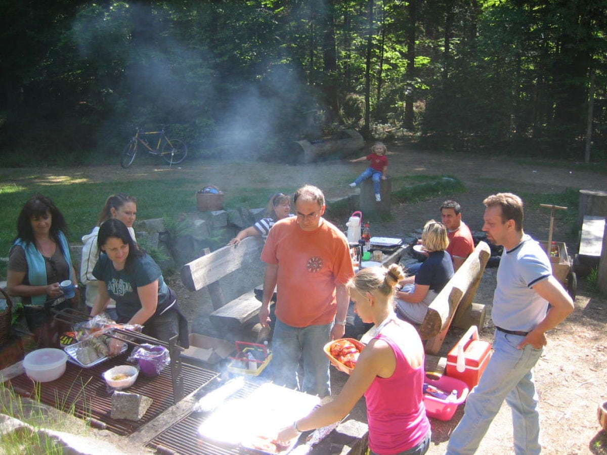 Grillplatz mitten im Wald