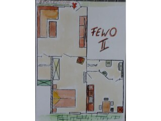 Apartamento de vacaciones Plau am See Plano de planta 41
