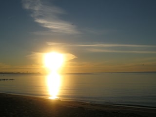 Sonnenaufgang vor Haus Rena