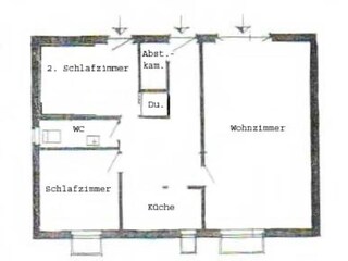 Grundriss der Ferienwohnung